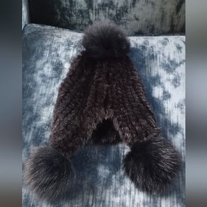 Max Mara Baba Mink Fur Hat